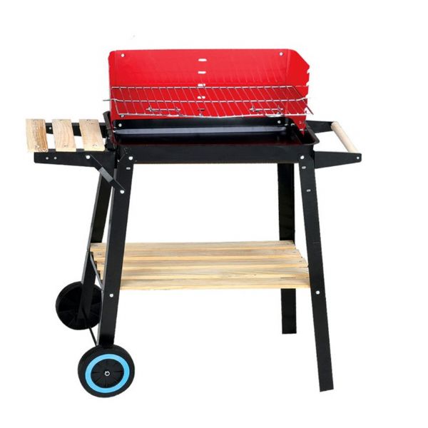 Foldable X-shape charcoal grill